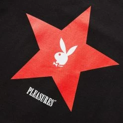 Pleasures X PLAYBOY CONNECT T-SHIRT -Tom wood Shop pleasuresXPLAYBOYCONNECTT SHIRTBLACKSP22PB044 BLACK 3