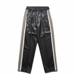 Sasquatchfabrix SYNTHETIC LEATHER TRACK PANTS
