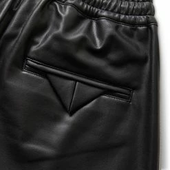 Sasquatchfabrix SYNTHETIC LEATHER TRACK PANTS 9 Sasquatchfabrix SYNTHETIC LEATHER TRACK PANTS -Tom wood Shop sasquatchfabrixSYNTHETICLEATHERTRACKPANTSBLACKS22AW PA9 018 01 4