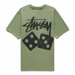 Stüssy DICE PIGMENT DYED T-SHIRT -Tom wood Shop stussyDICEPIG.DYEDTEEARTICHOKES1904883 2