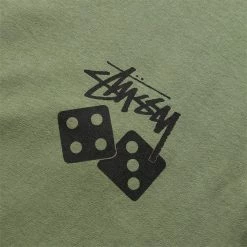 Stüssy DICE PIGMENT DYED T-SHIRT -Tom wood Shop stussyDICEPIG.DYEDTEEARTICHOKES1904883 3