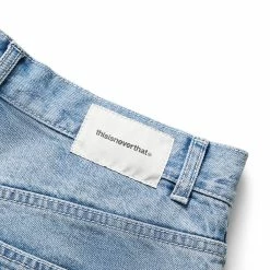 Thisisneverthat WEB EMBROIDERY JEANS -Tom wood Shop thisisneverthatWEBEMBROIDERYJEANSLIGHTBLUESTN223DPA5P03 4