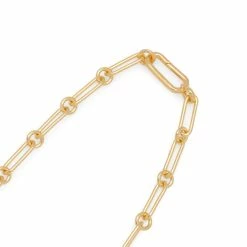 Tom Wood BOX CHAIN LARGE (18 IN) -Tom wood Shop tomwoodBOXCHAINLARGEGOLD925STERLINGSILVER9KGOLD18IN.N47JVNAS925 9K 3