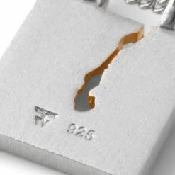 Tom Wood MINED PENDANT BLACK DIAMOND -Tom wood Shop tomwoodMINEDPENDANTBLACKDIAMOND925STERLINESILVER14KGOLD20.5IN.NP1418BD02S925 14K 5